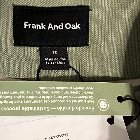 Frank & Oak Sage Green‎ Balloon Cut Button Fly Tencel Pants Size 12 NWT - Picture 11 of 14